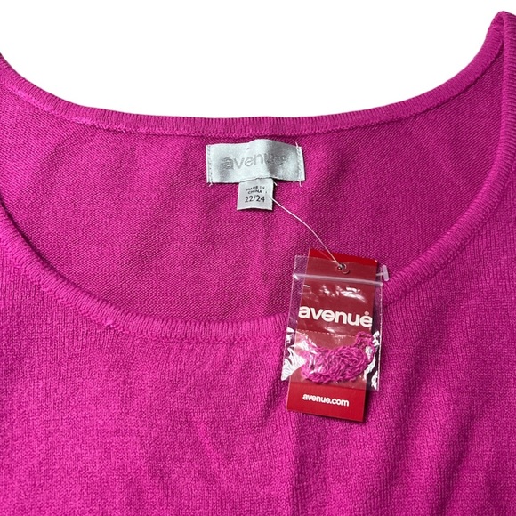 NWT Avenue Womens Plus Size 100% Acrylic Cozy Sleeveless Tank Top - Scoop Neck - Picture 3 of 10